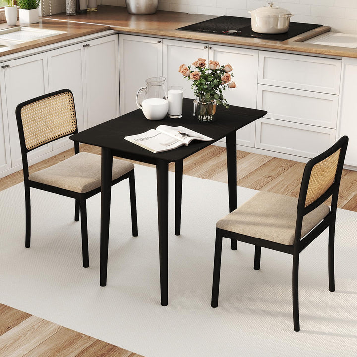 Giantex Dining Table Set with 2 Rectangular Dinner Tables for 4-6
