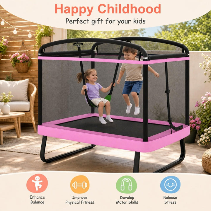 Giantex 6 FT Trampoline for Kids with Swing