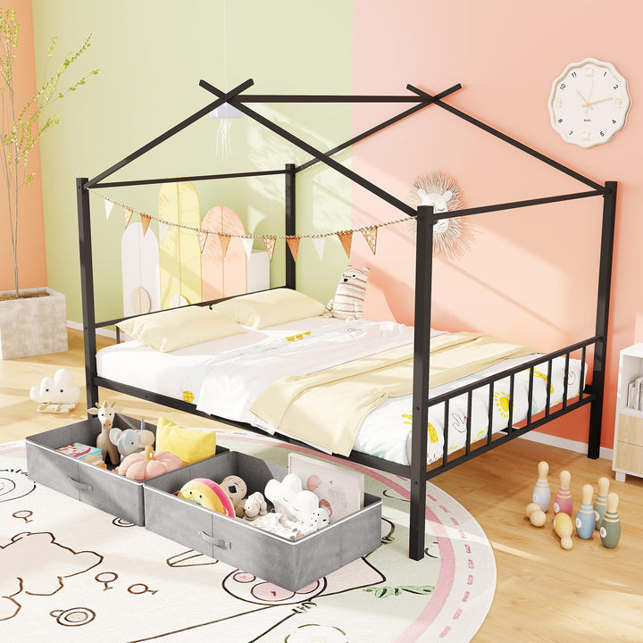Giantex Full Size House Bed with 2 Storage Drawers