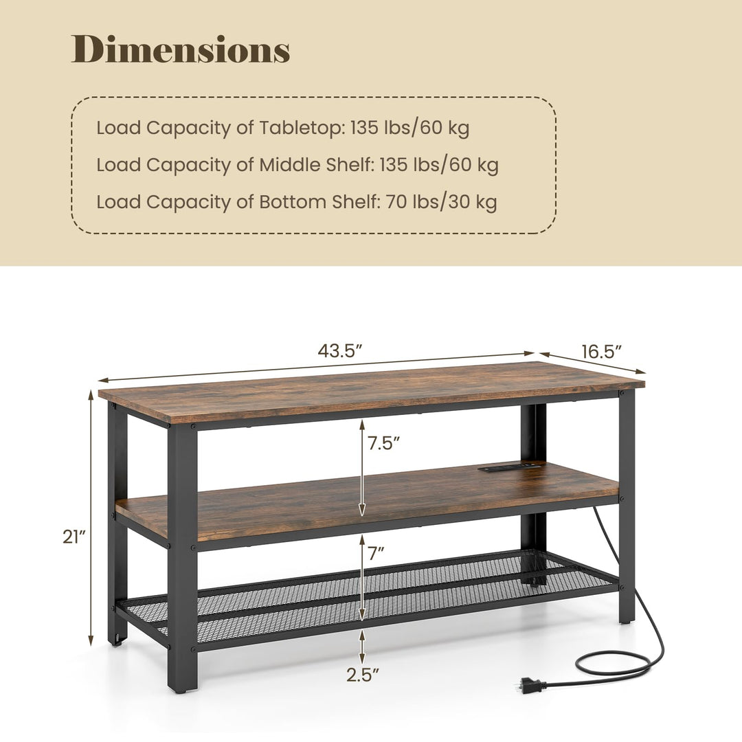 Giantex TV Stand for Bedroom, Entertainment Center for TVs up to 50”
