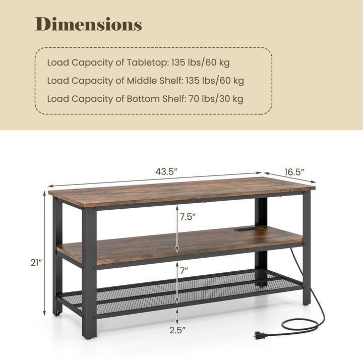 Giantex TV Stand for Bedroom, Entertainment Center for TVs up to 50”