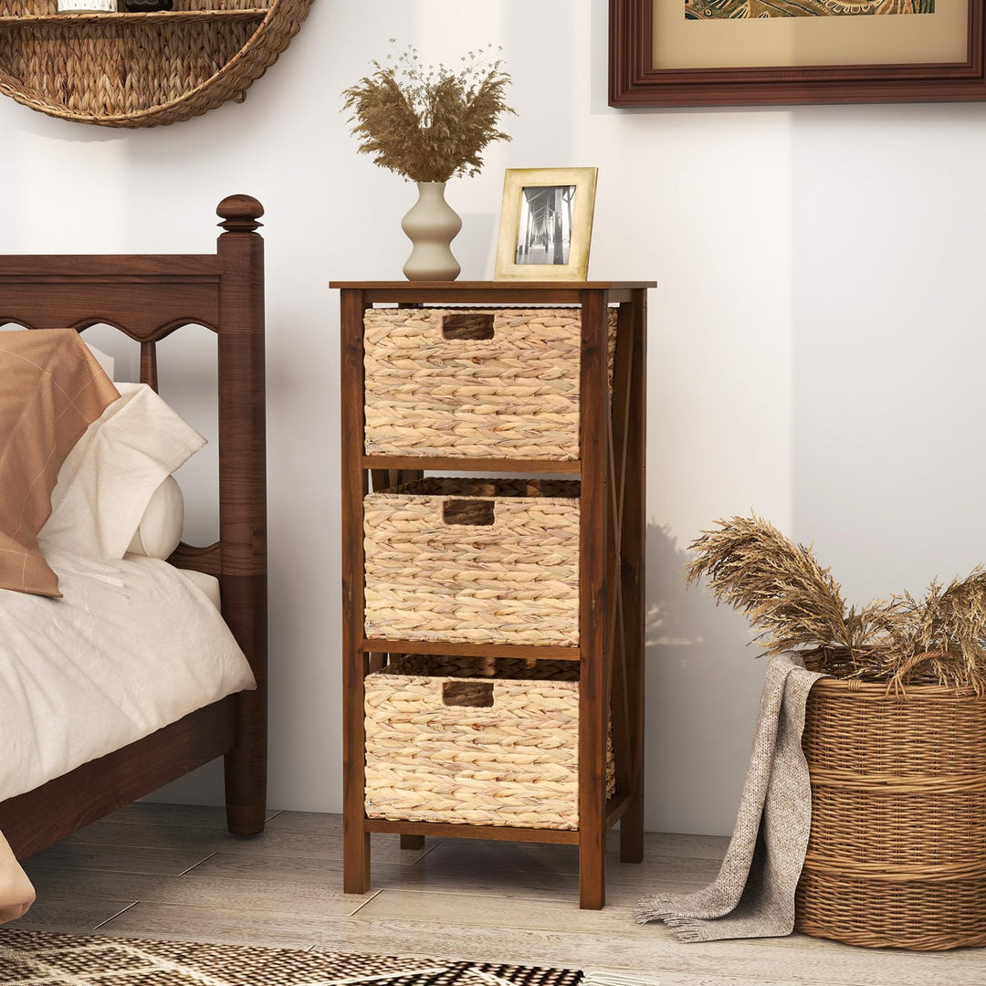 Giantex Wooden X-Design Side Table End Table