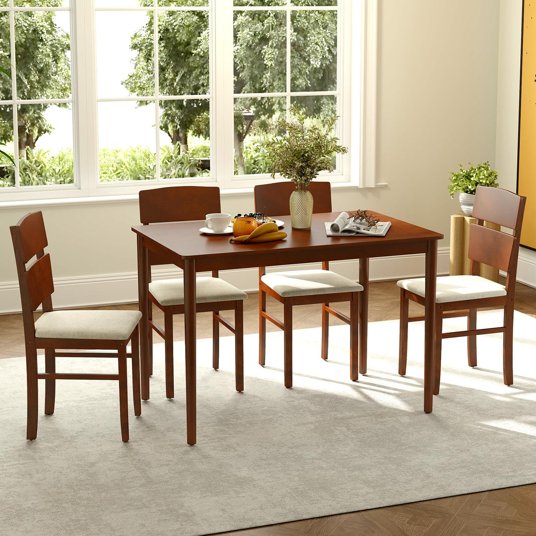 Giantex 5-Piece Dining Table Set for 4