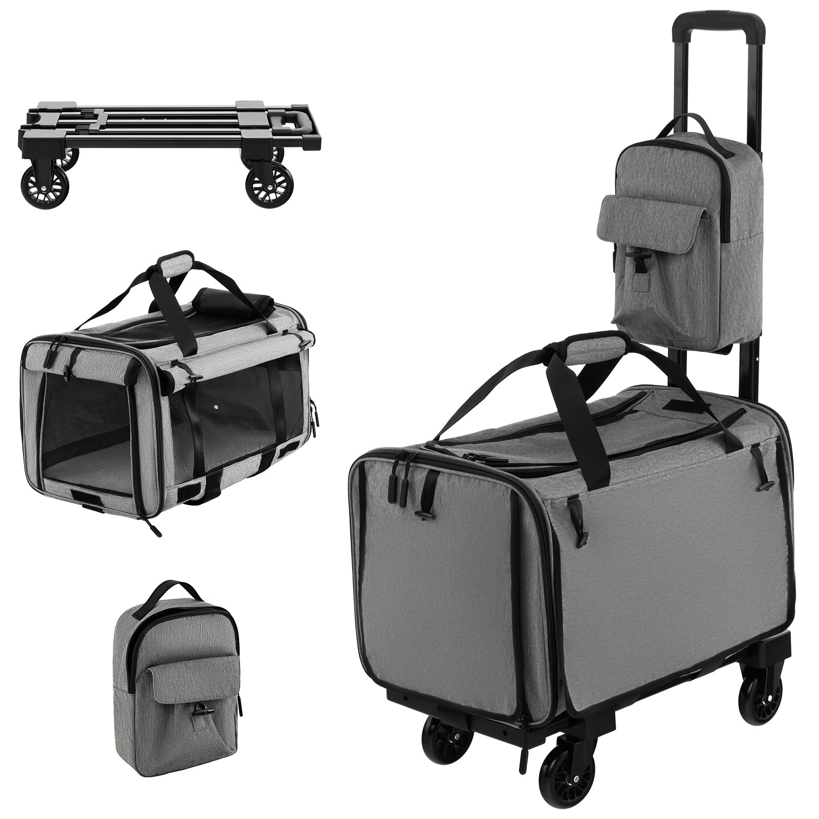Giantex Cat Carrier with Wheels