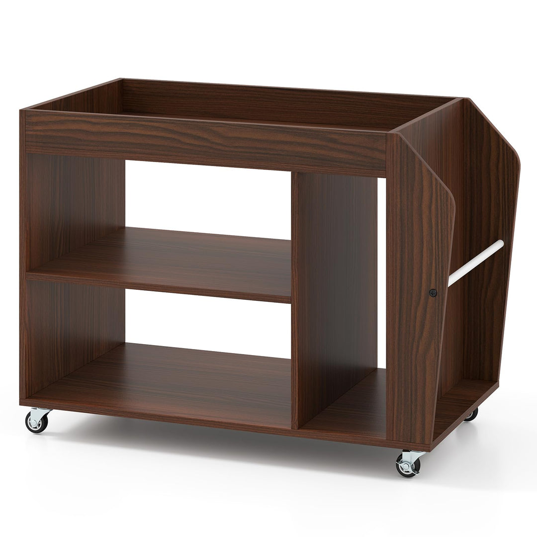 Giantex Rolling End Table with Storage