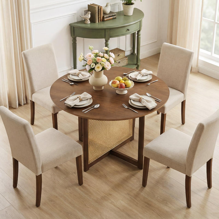 Giantex 37.5" Round Dining Table for Dinette Living Room