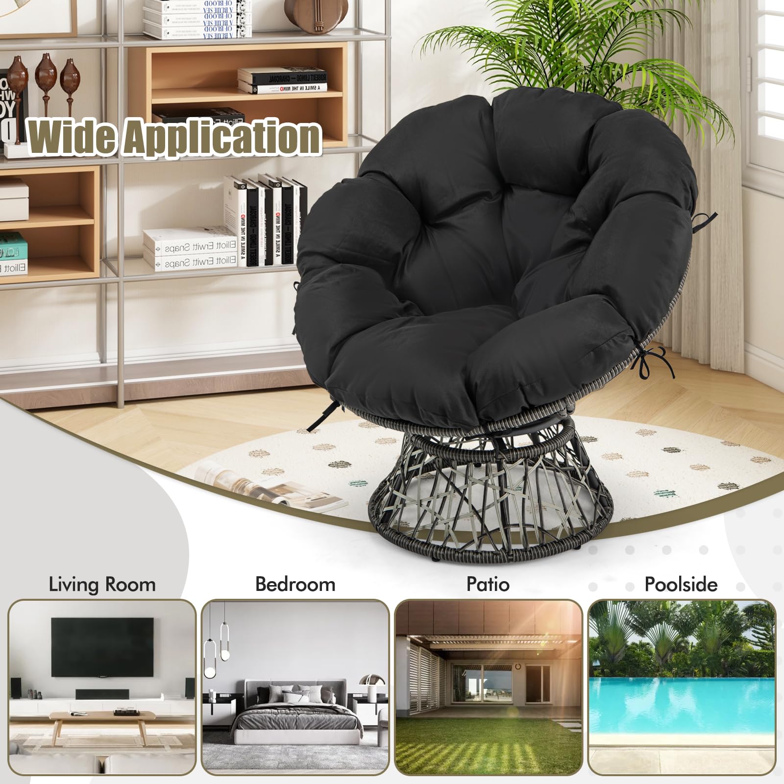 Giantex Swivel Oversized Living Room Chair