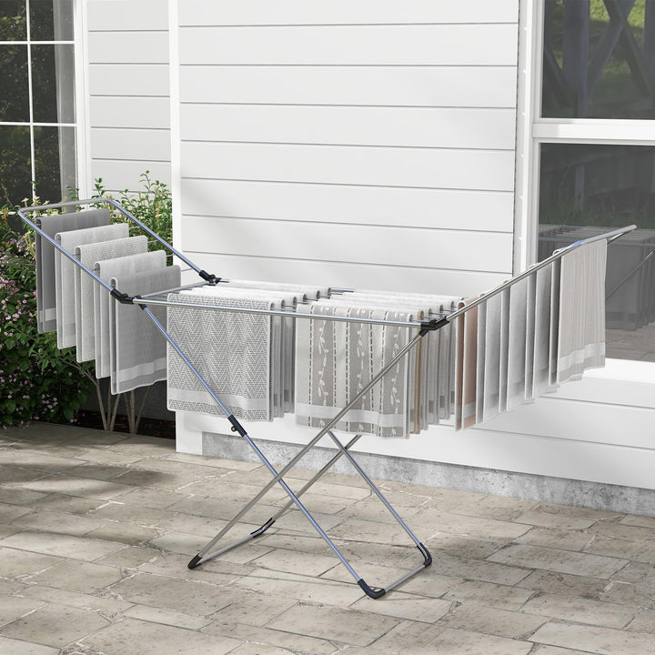 Giantex Clothes Drying Rack, Foldable Laundry Drying Rack w/Aluminum Frame