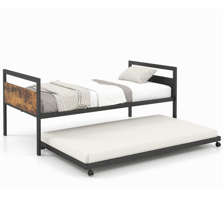 Giantex Metal Daybed with Trundle