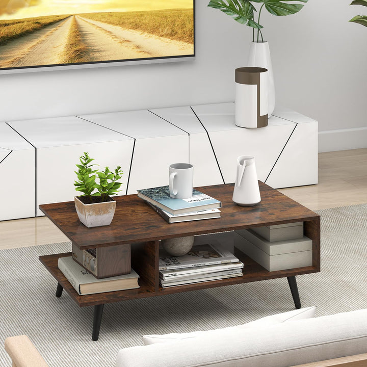 Giantex Coffee Table with Storage for Living Room