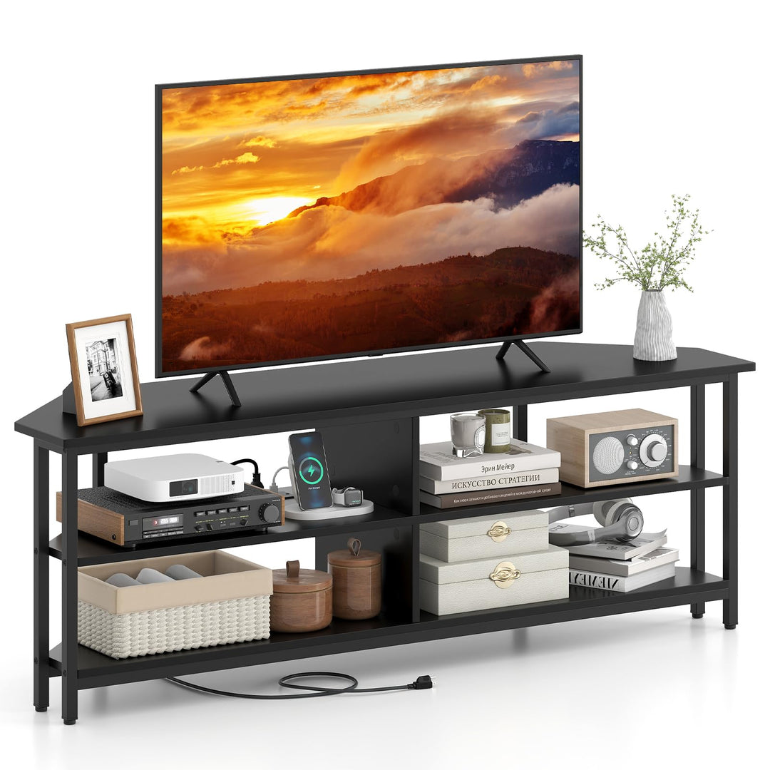 Giantex Corner TV Stand for 65 Inch TV