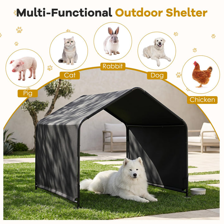 Giantex Outdoor Dog Shade Shelter with Waterproof Canopy