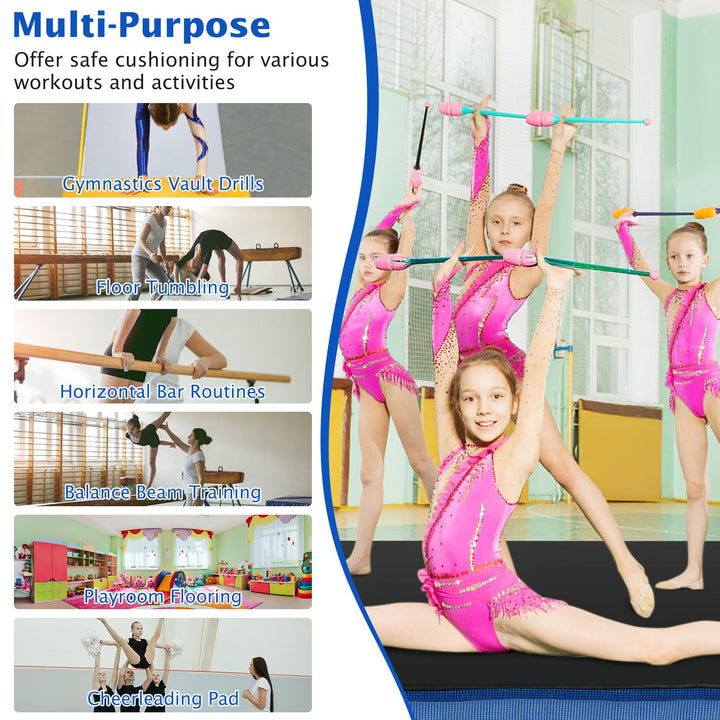 Giantex 4' x 4' Folding Gymnastics Mat with Carry Handles