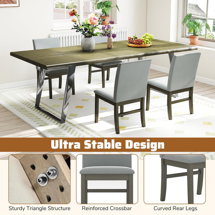 Giantex Upholstered Dining Chairs Set for Restaurant