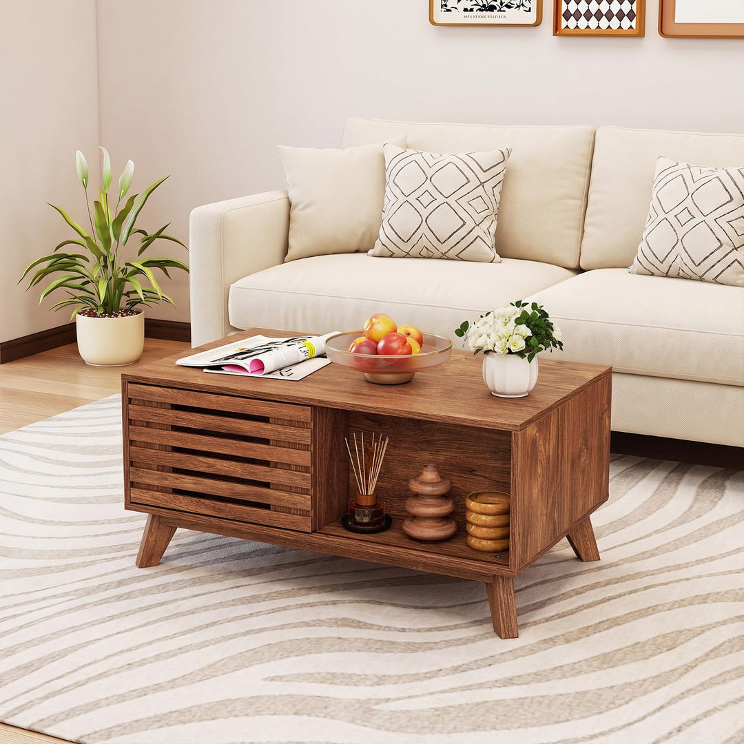 GIANTEX 35.5" Lift Top Coffee Table with Storage for Living Room