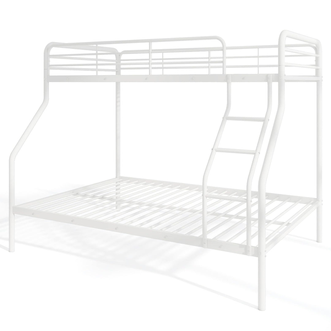 Giantex Metal Bunk Beds Twin Over Full Size, Heavy Duty Bunk Bed for Teens Adults with Ladder & Guardrails
