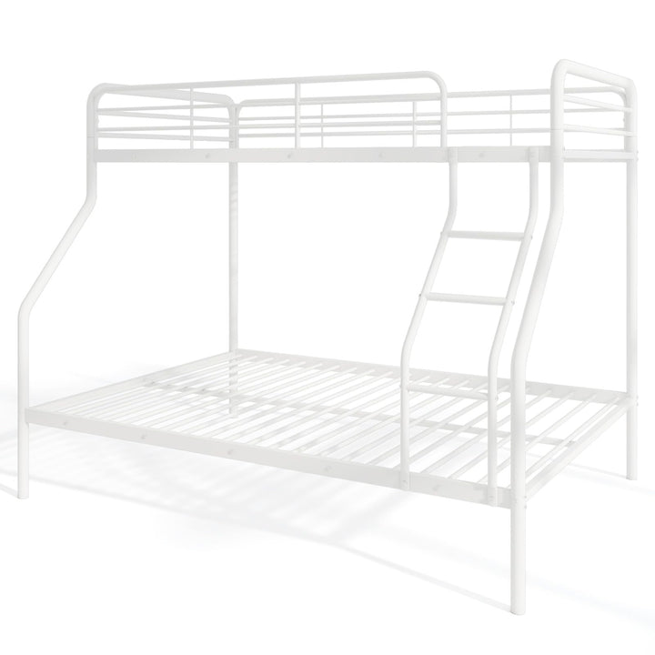 Giantex Metal Bunk Beds Twin Over Full Size, Heavy Duty Bunk Bed for Teens Adults with Ladder & Guardrails