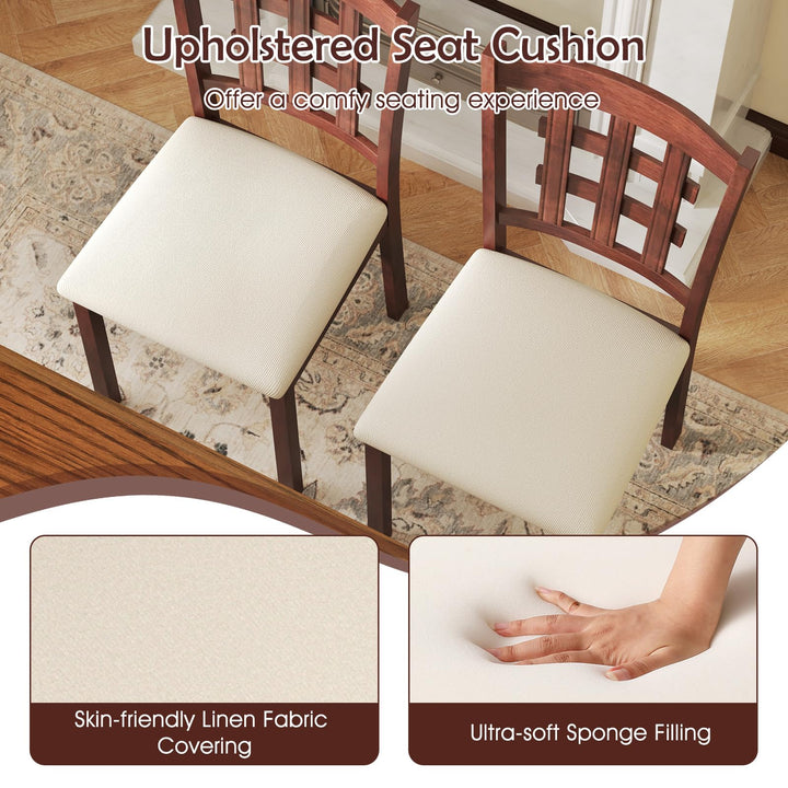 Giantex Wooden Dining Chairs Set of (2/4)