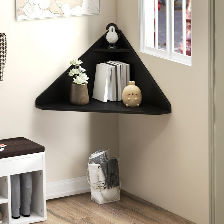 Giantex Wall Mounted Computer Desk with Storage Shelf
