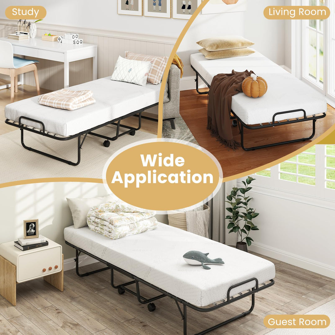 Giantex Folding Bed with Mattress for Adults