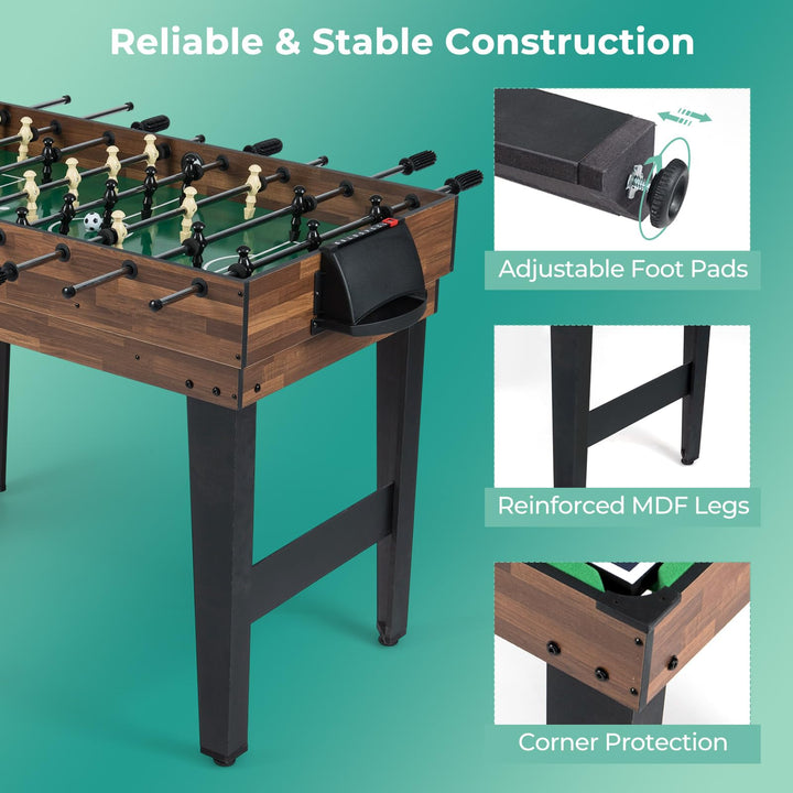 10-in-1 Multi Game Table, Combo Game Table Set w/Hockey