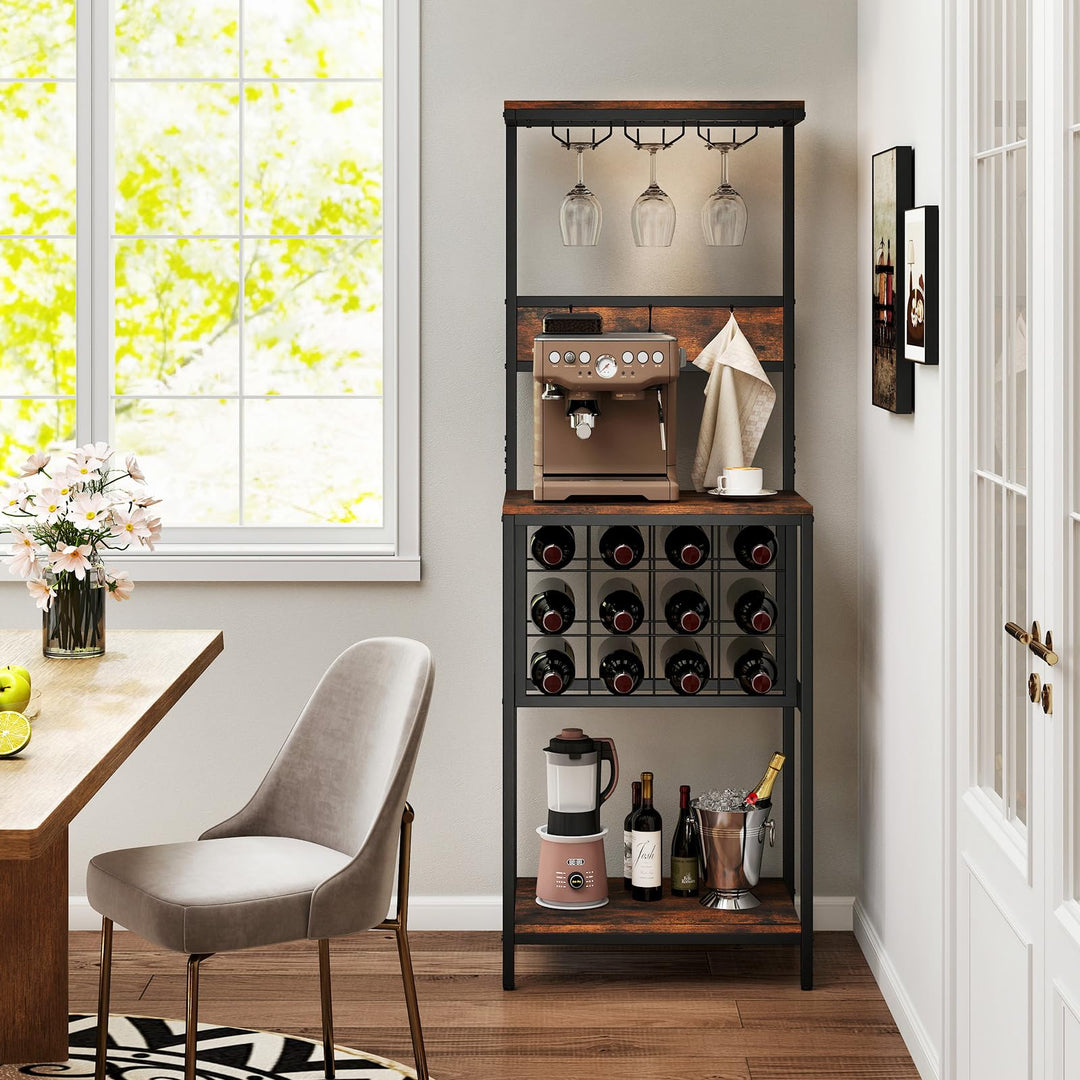 Giantex Tall Wine Rack Freestanding Floor