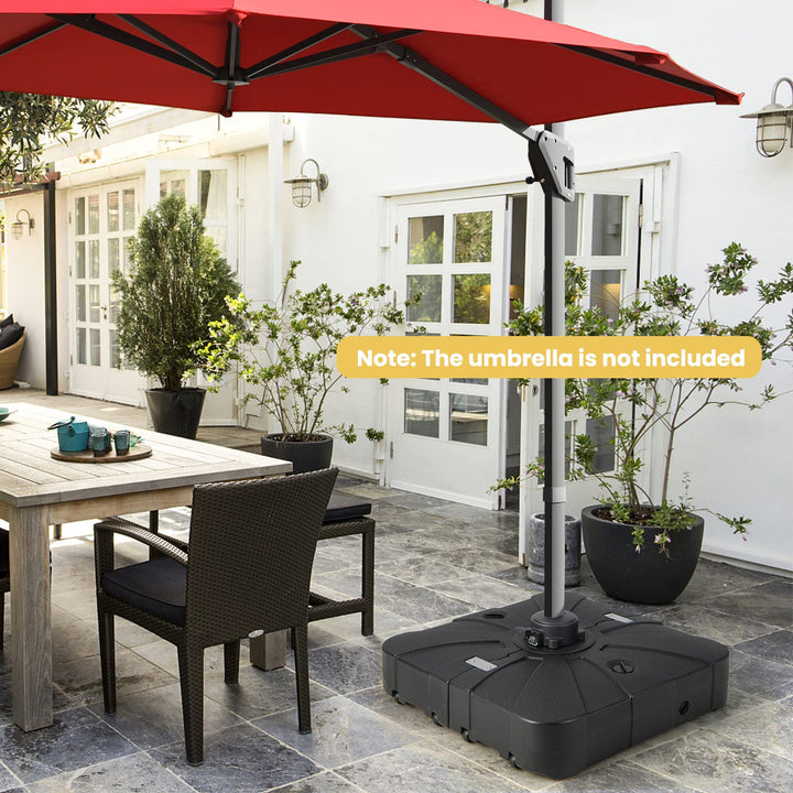 Giantex Cantilever Umbrella Base with Wheels