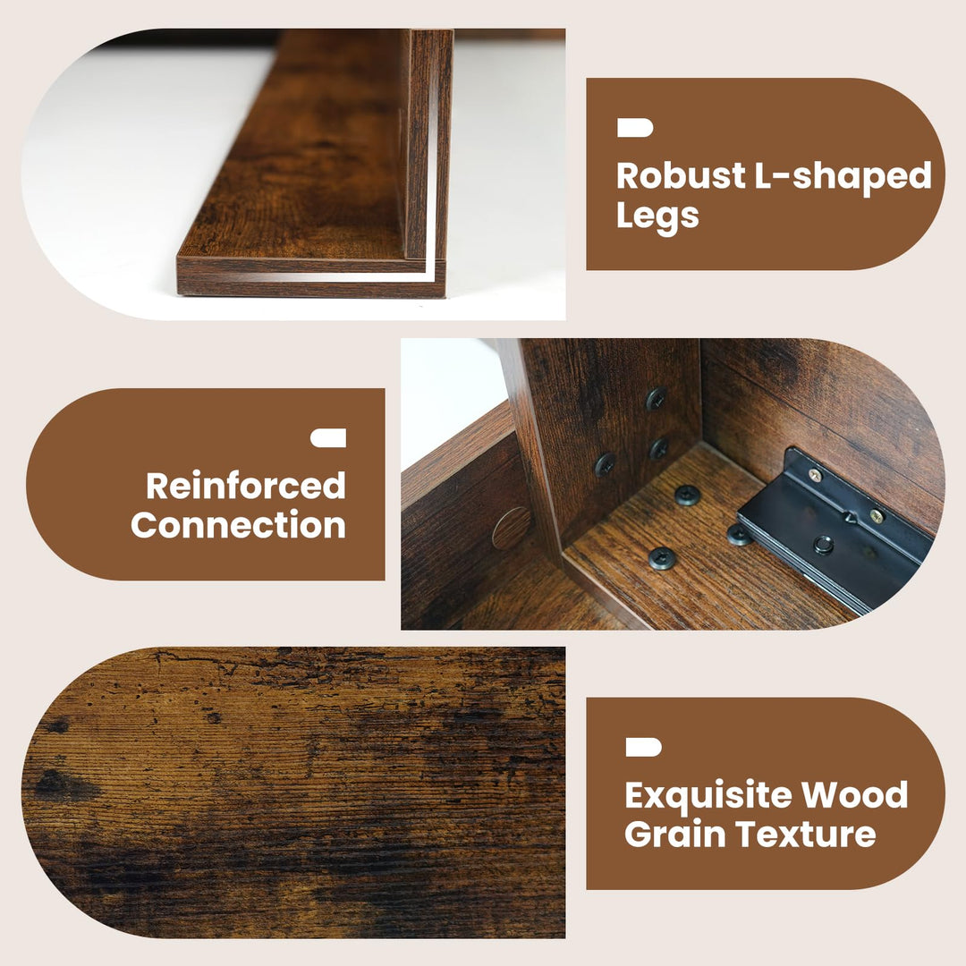 Giantex 47"-62" Extendable Dining Room Table for 4-8