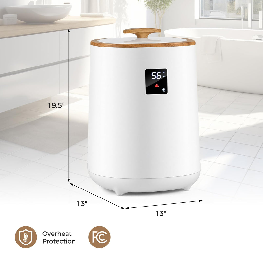 Giantex 18 L Large Blanket Towel Warmer with LED Display for Bathroom