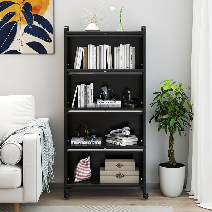 Giantex 5-Tier Freestanding Kitchen Bakers Rack with 4 Rolling Casters for Dining Room