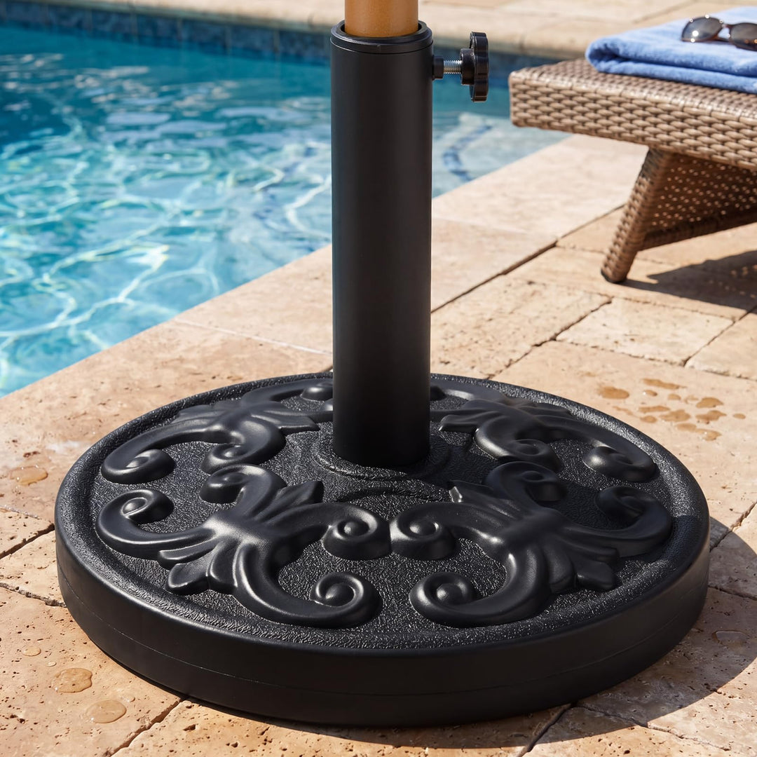Giantex 27 lbs Patio Umbrella Base for 1.5&