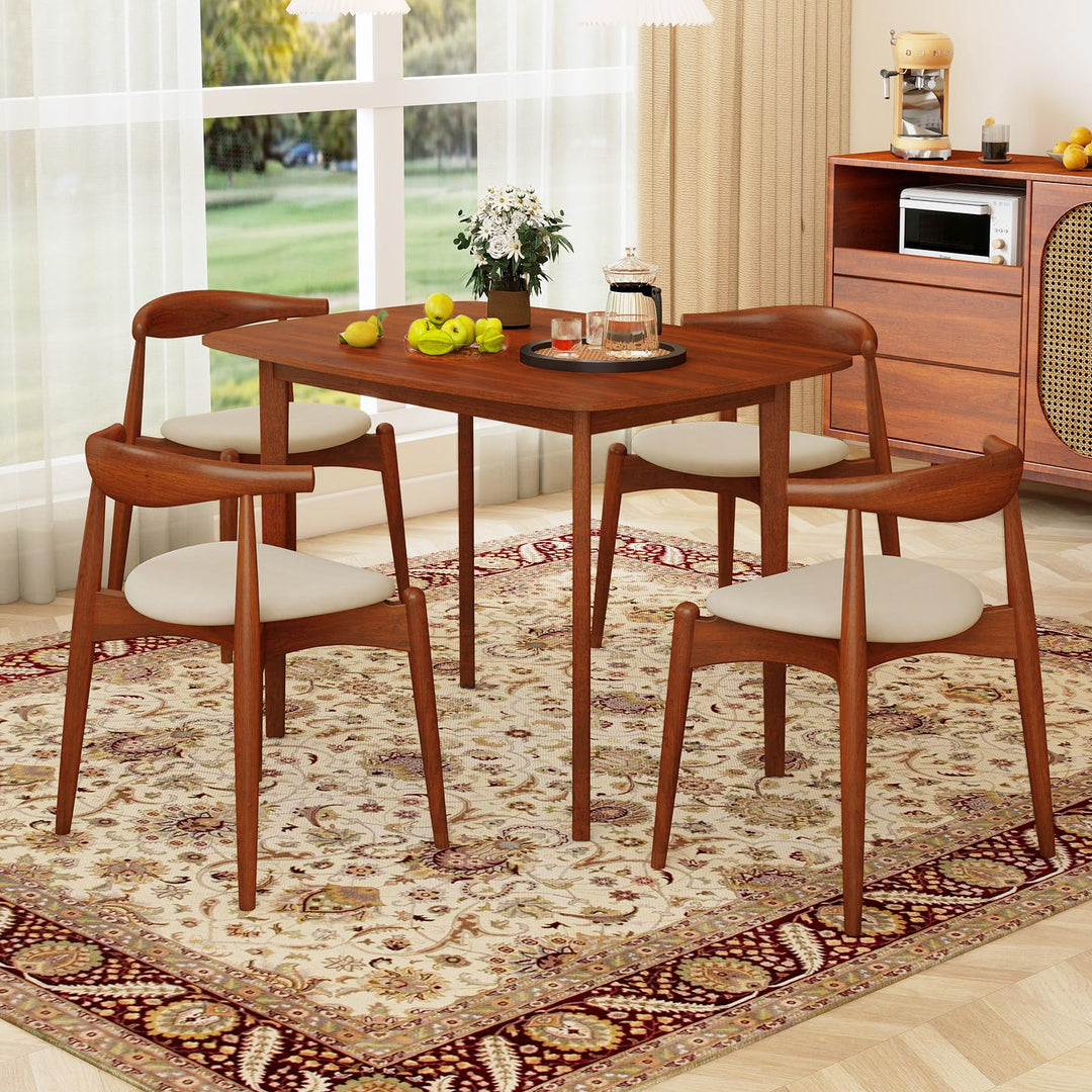 Giantex 43" x 31" Dining Table with Rubber Wood Legs