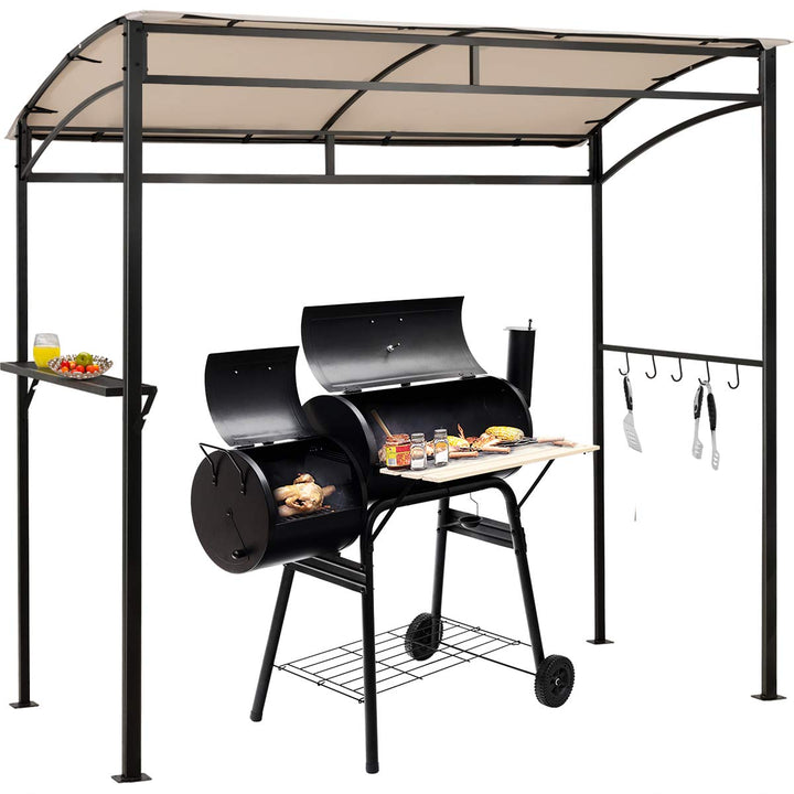 Giantex 7x4.4ft Grill Gazebo, Patio Outdoor Backyard BBQ Canopy Shelter