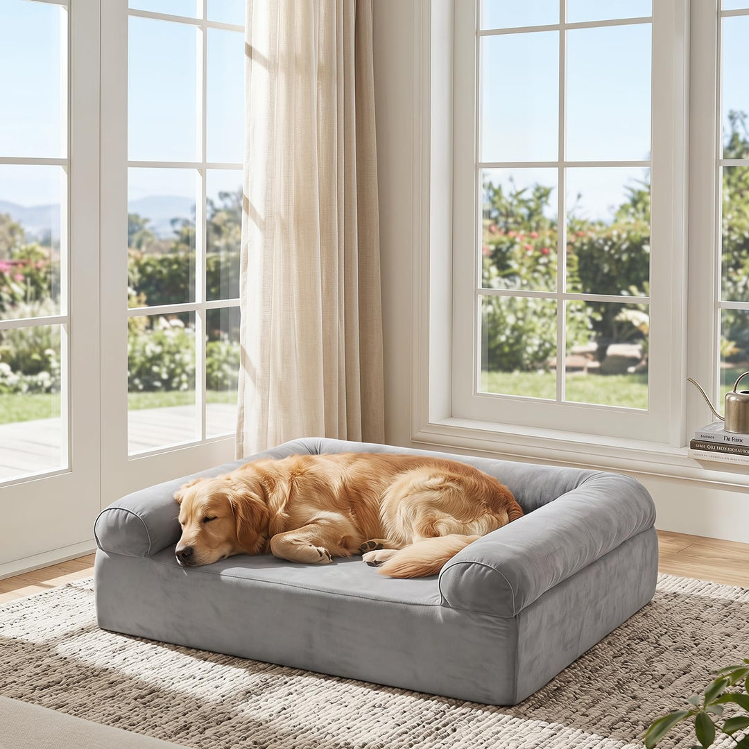 Giantex Cooling Gel Memory Foam Dog Bed for Medium Dogs with Washable Cover