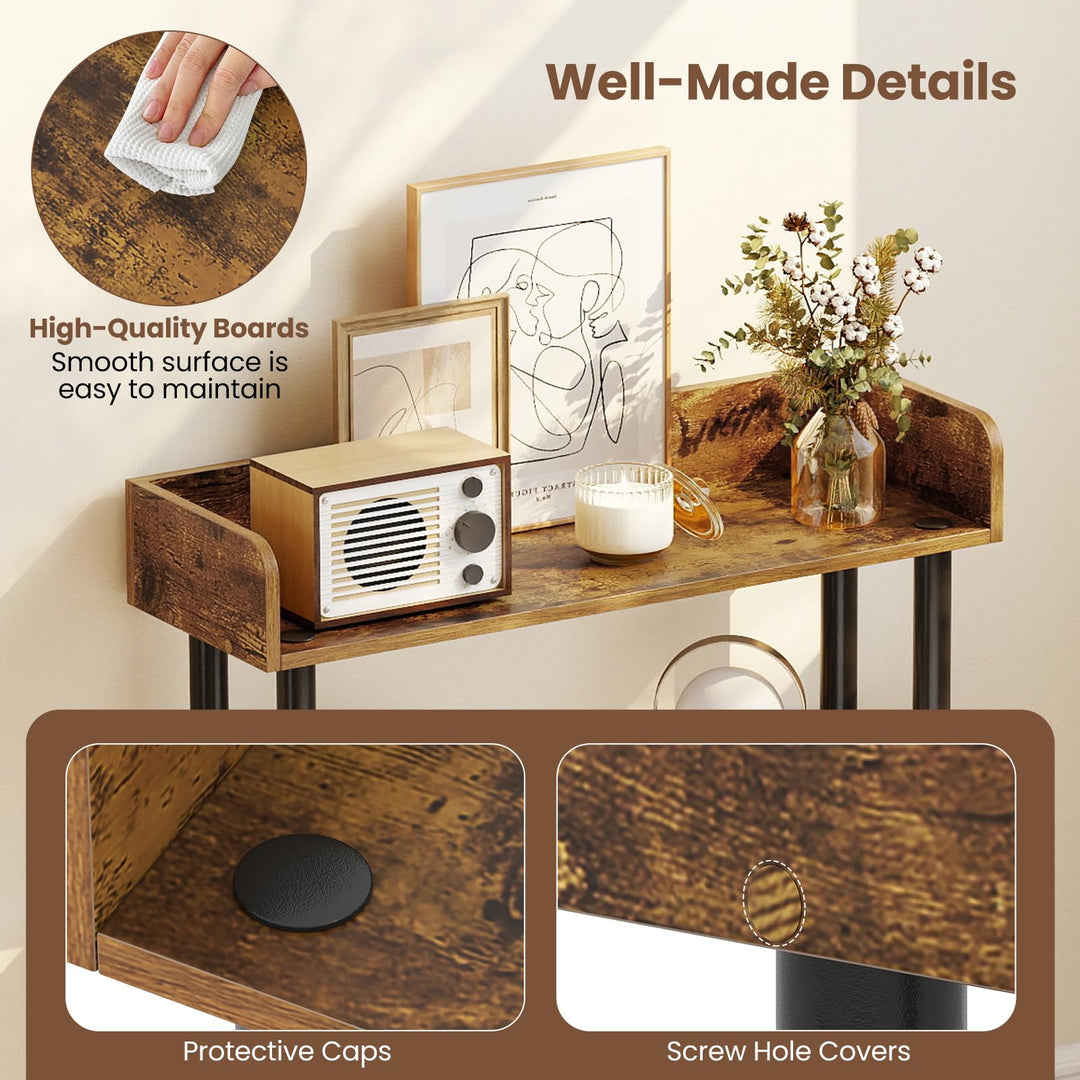 Giantex 3-Tier Bookshelf | 3 Shelf Bookcase for Living Room Bedroom Study