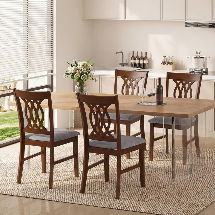 Giantex Upholstered Dining Chairs Set of 2/4 for Kitchen