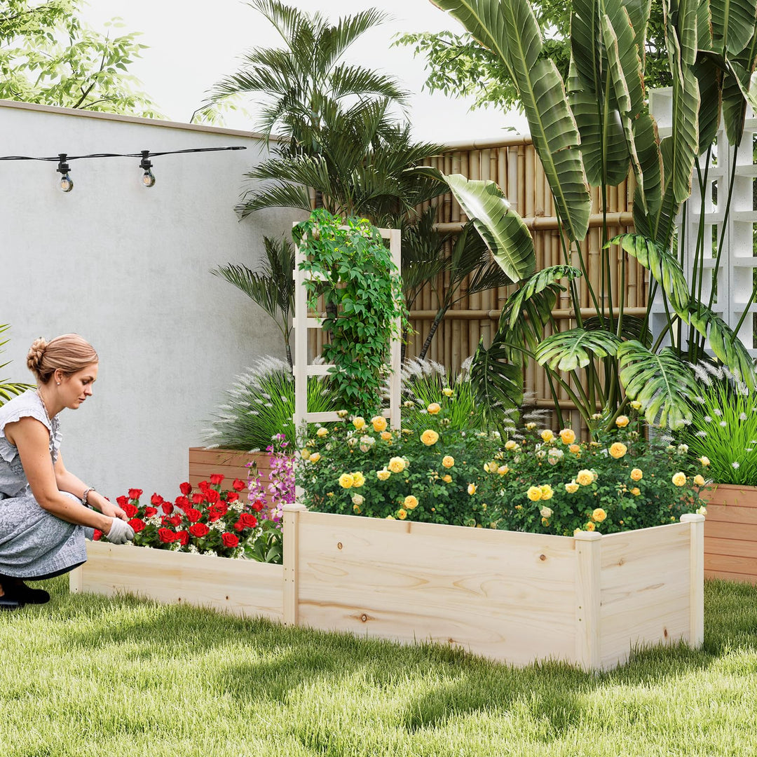 Giantex Wooden Raised Garden Bed