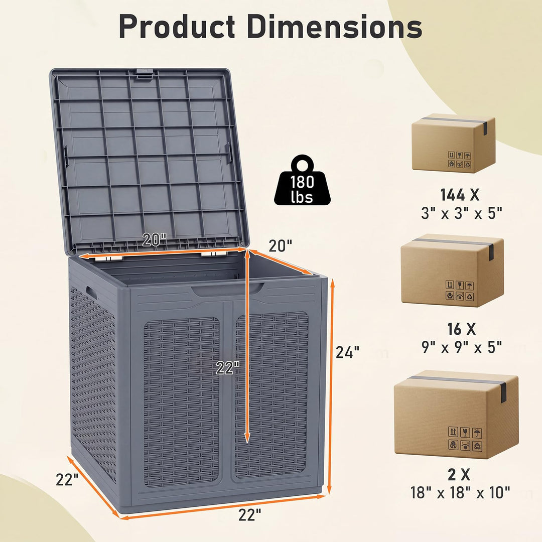 Giantex 39 Gallon Outdoor Storage Box