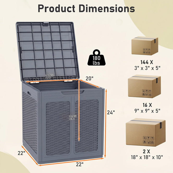 Giantex 39 Gallon Outdoor Storage Box