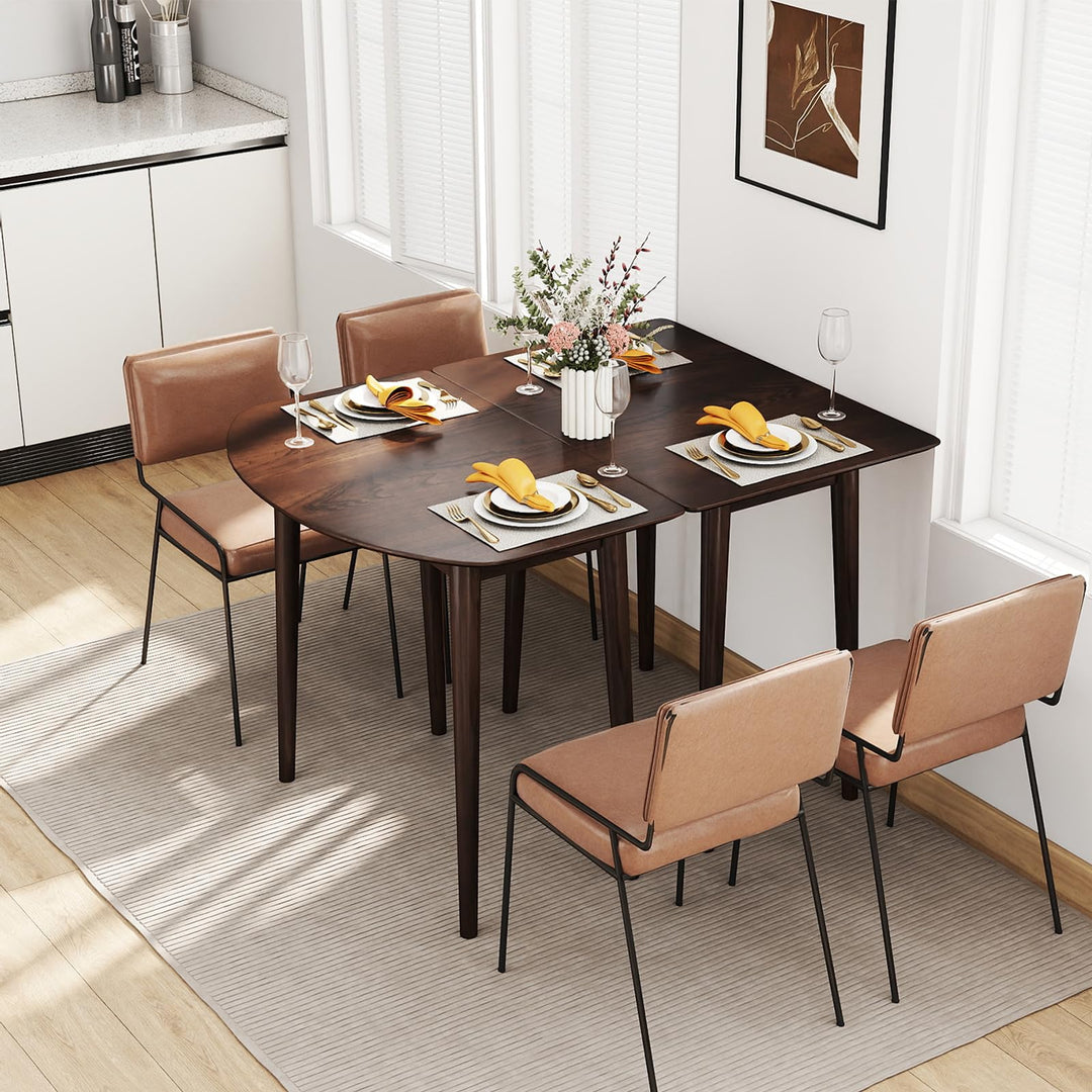 Giantex Extendable Dining Table for 6-8 People 68" Farmhouse Kitchen Table