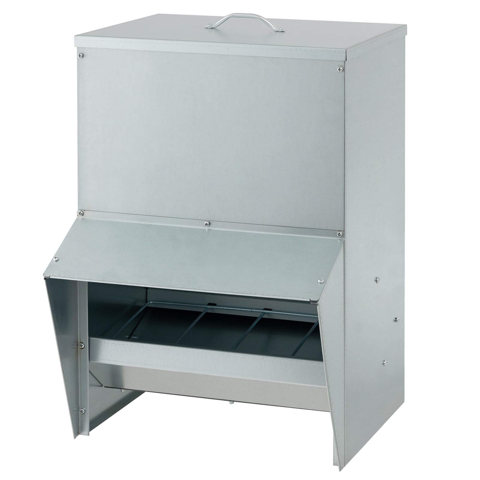 Giantex 50 lbs Galvanized Chicken Feeder