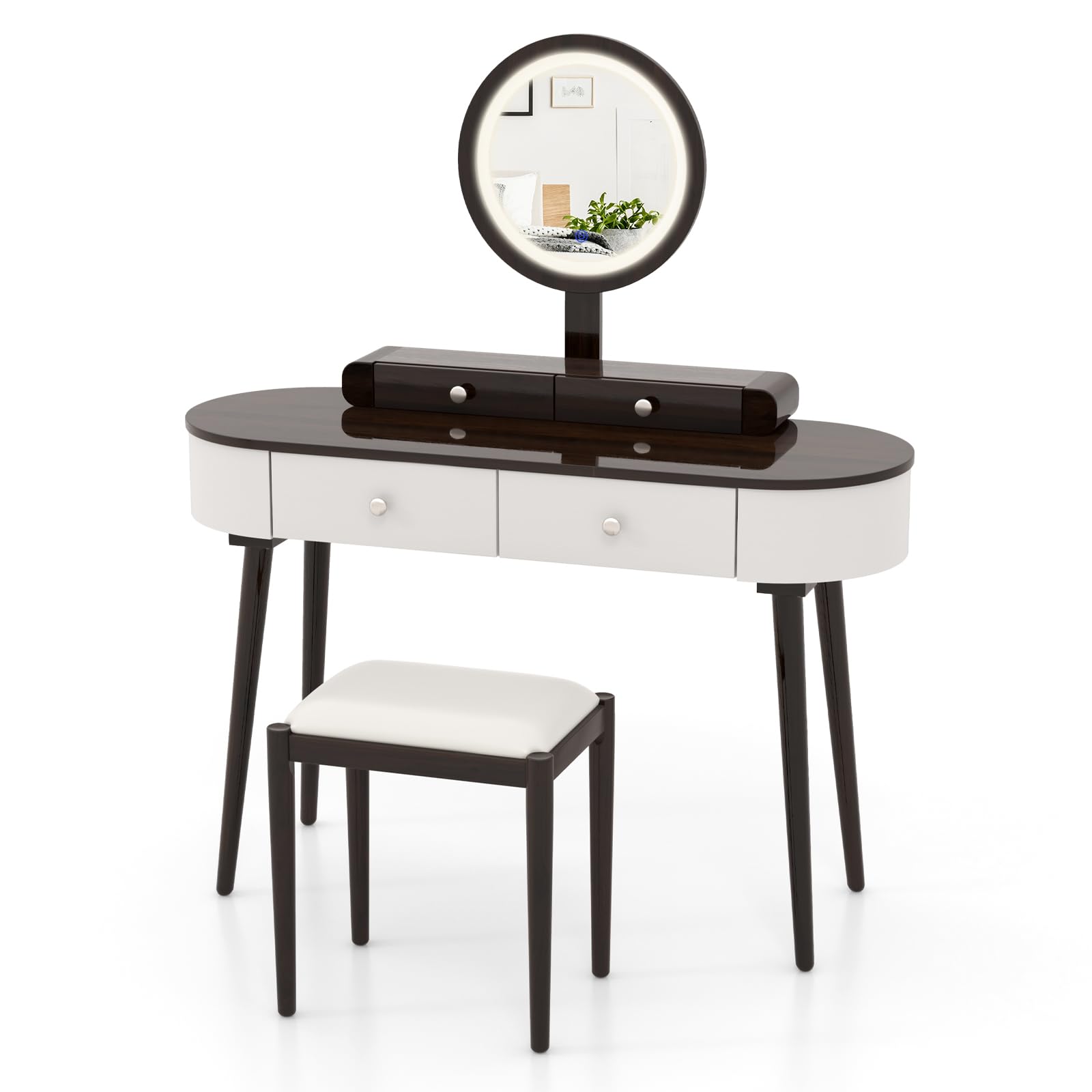 CHARMAID Makeup Vanity Desk with Lights