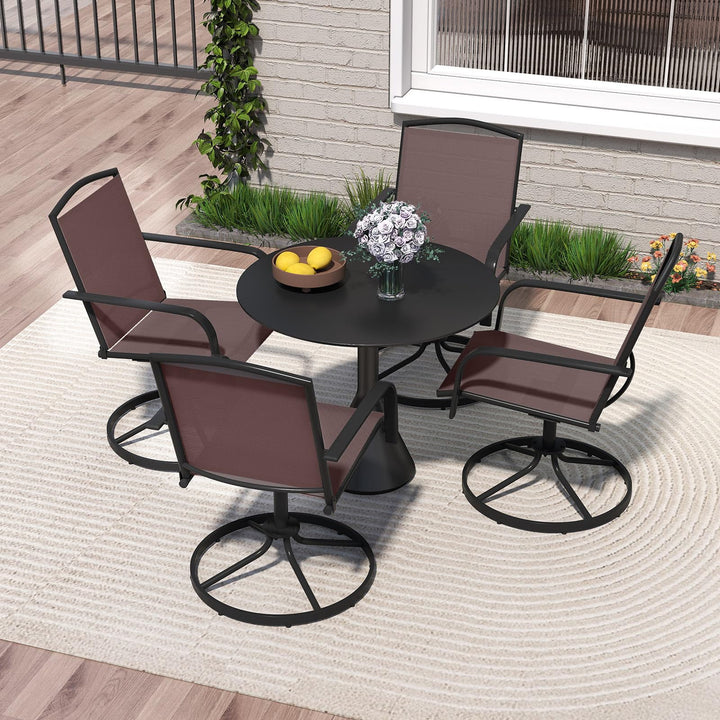 Giantex All Weather 360° Patio Rockers with High Backrest Breathable Seat