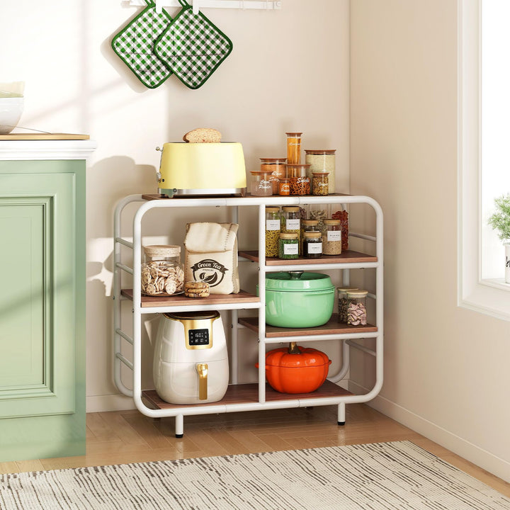 Giantex 5-Tier Industrial Bookcas Book Shelf Storage Organizer with Metal Frame