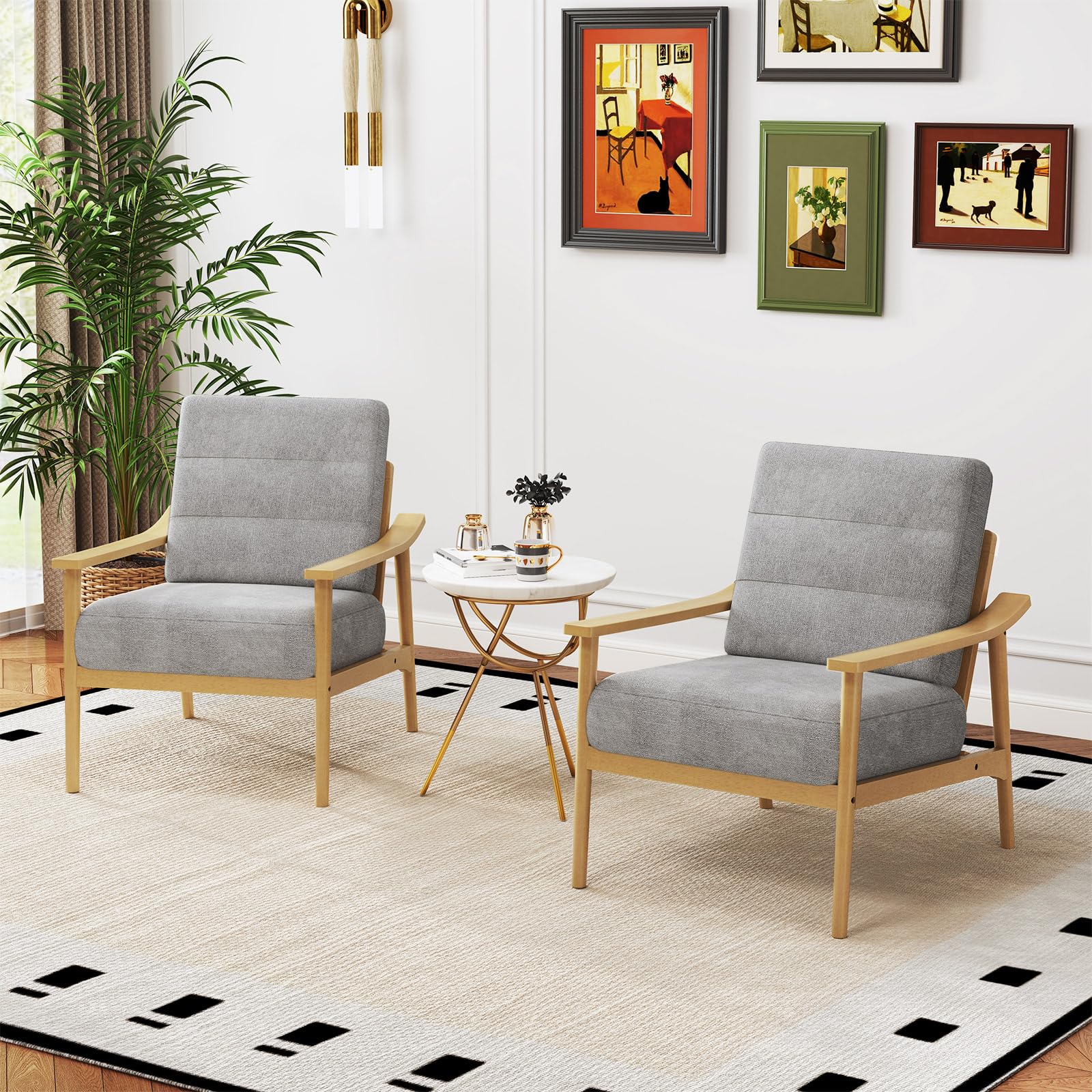 Giantex Mid Century Modern Accent Chair
