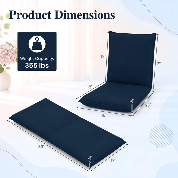 Giantex Adjustable 6 Positions Folding Lazy Man Sofa Chair Floor Chair (1/2)