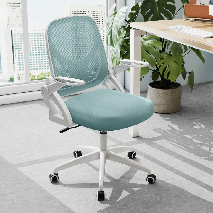 Giantex Ergonomic Desk Chair with Flip-up Arms & Lumbar Support