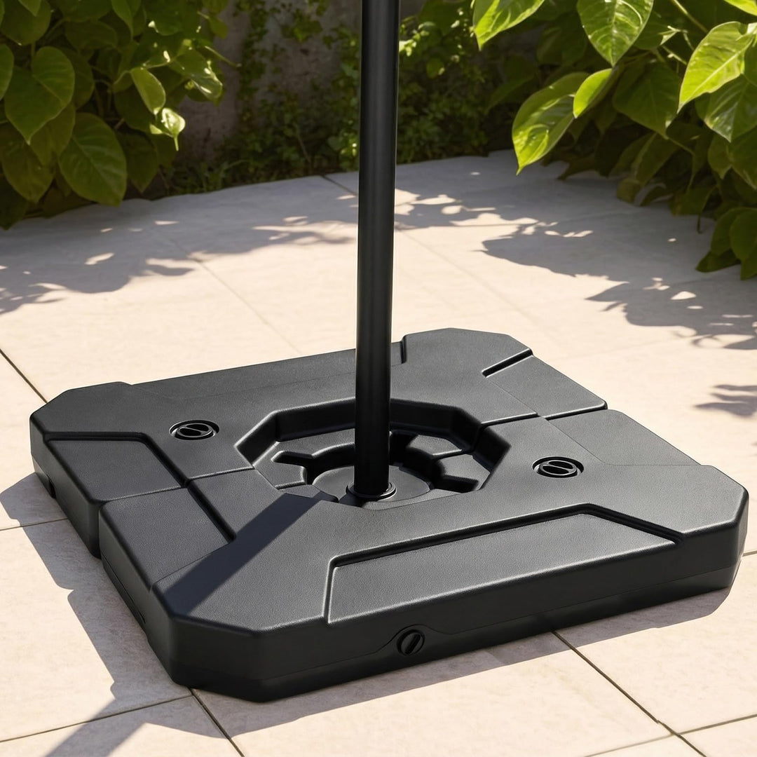 Giantex 2-Piece Fillable Cantilever Umbrella Base(274 lbs)