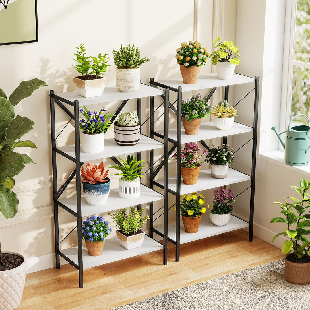 Giantex Modern Bookcase with Heavy-Duty Metal Frame