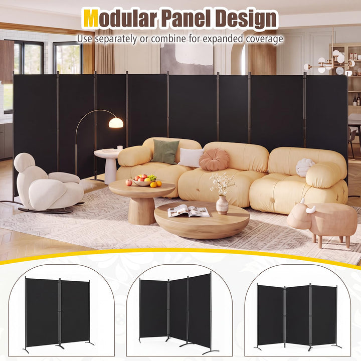 GIANTEX 4-Panel Folding Room Divider (136" x 71")